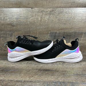 Clove Shoes BLACK HOLOGRAPHIC 2022 Limited Edition Nursing Sneakers Womens 7